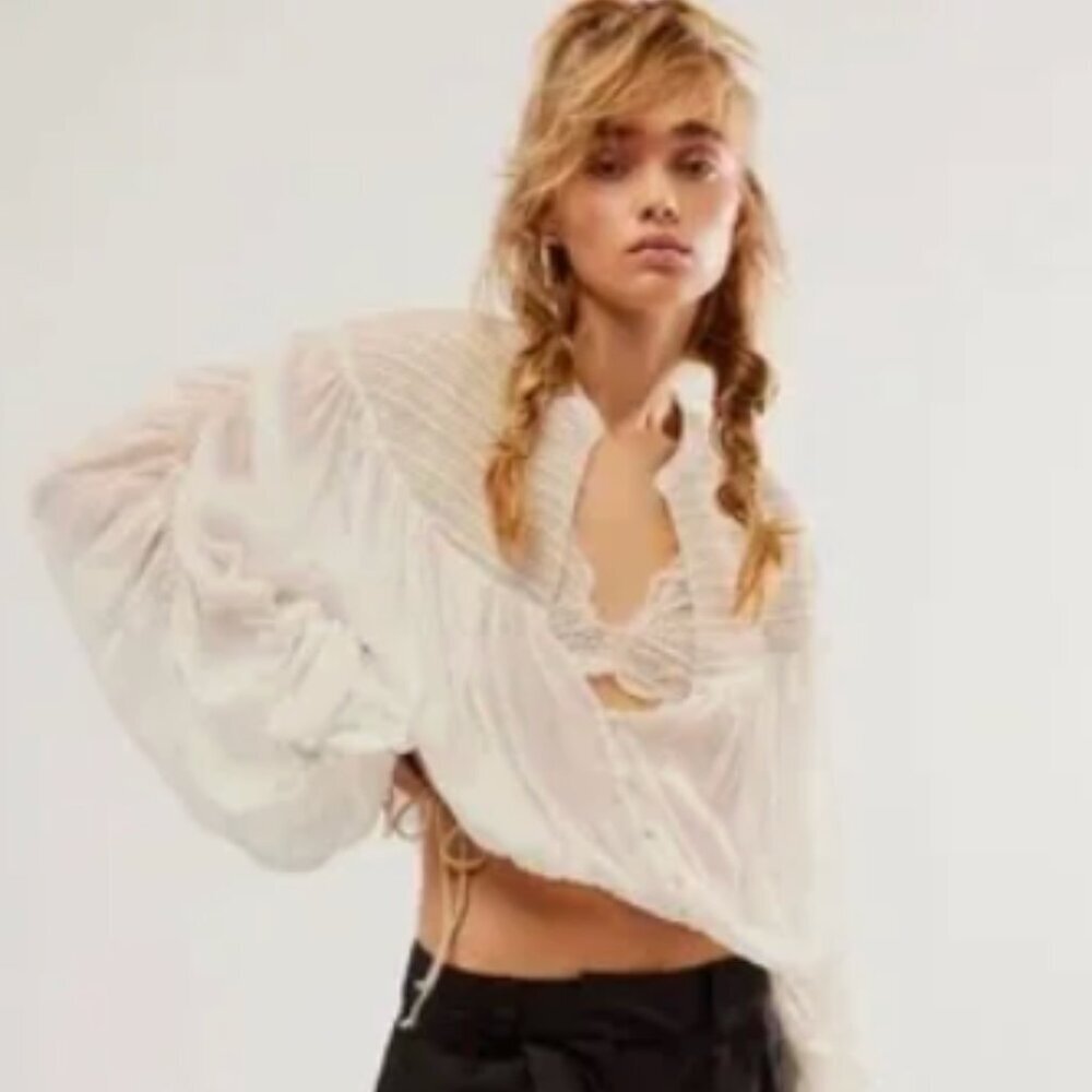 Free People Ballet School Pullover in Ballet Combo